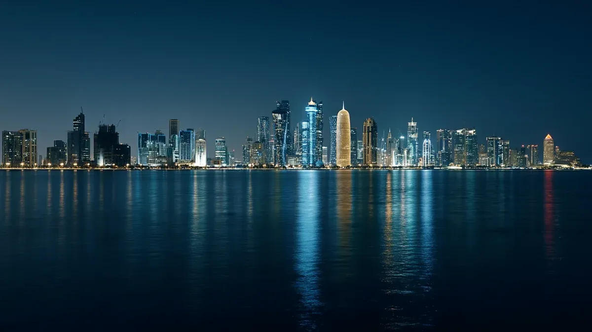 Modern skyline of Gulf city